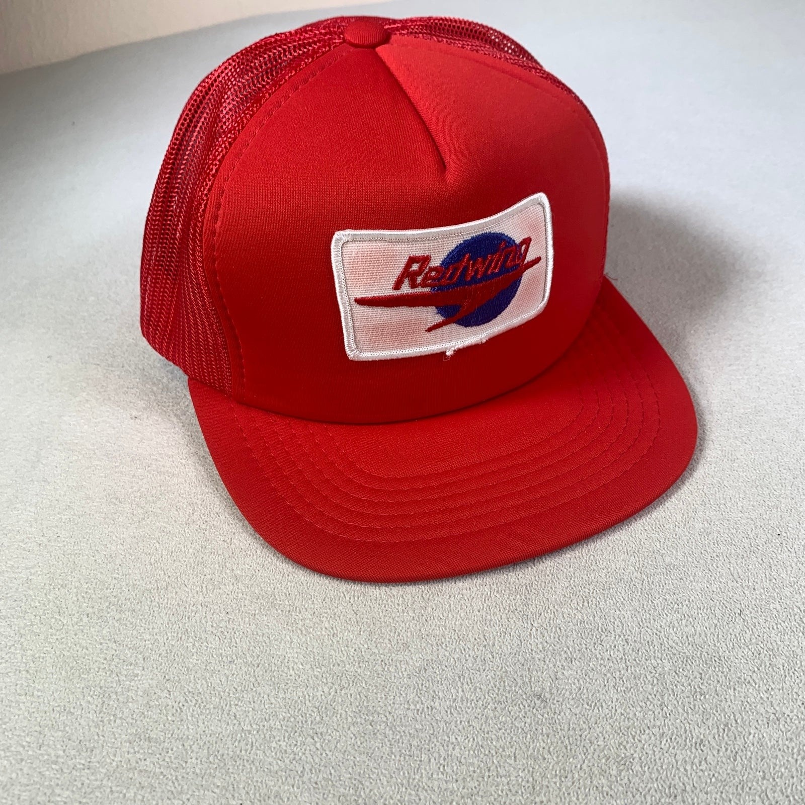 Red Wing Vintage Trucker Mesh Hat Cap Snapback Yupoong